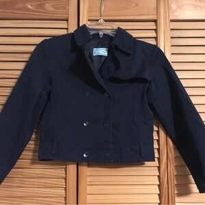 Kids (Girls) Navy Double-Breasted Jacket Sz 8